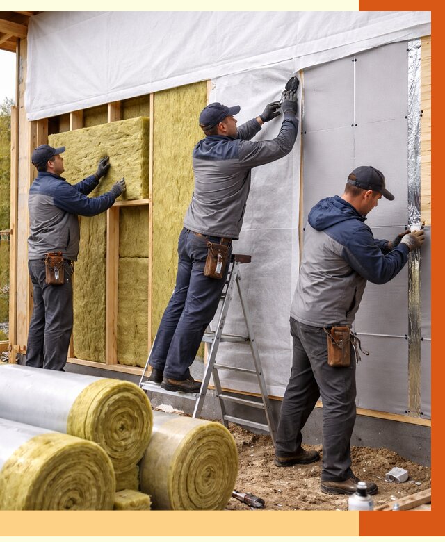 Утепление каркасного дома в Амурске от 4339 руб./м2 — профессионально | ТепломастерМрс