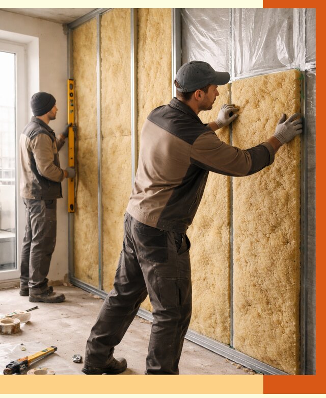 Утепление квартиры изнутри в Амурске от 4494 руб. за м2 | Проф. работы ТепломастерМрс