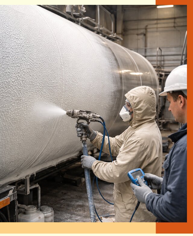 Утепление автоцистерны жидкой теплоизоляцией в Амурске от 14981 руб. под ключ | ТепломастерМрс