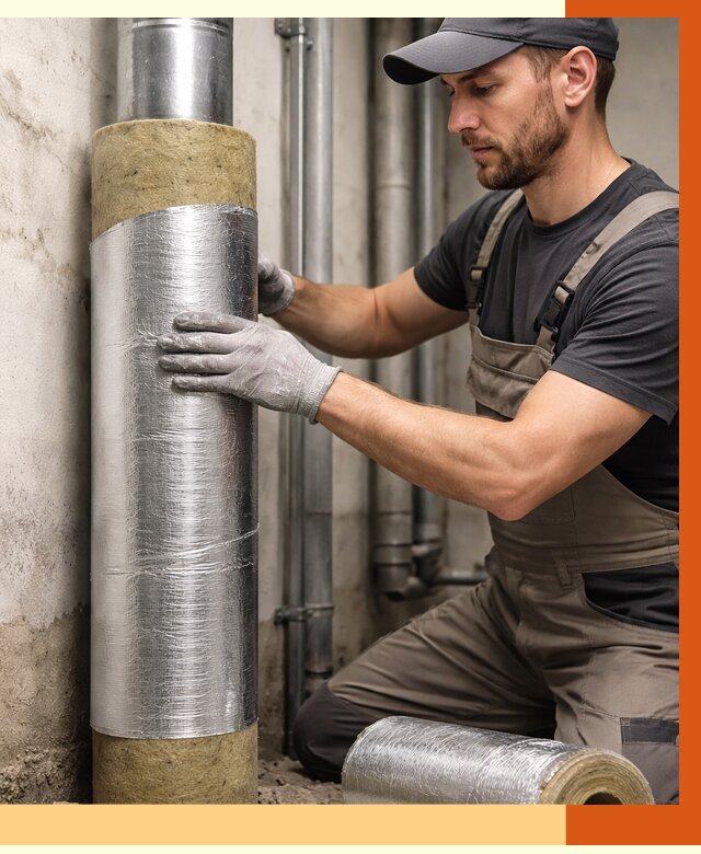 Шумоизоляция труб в Амурске от 1240 руб. — шумоподавление и звукоизоляция труб | ТепломастерМрс