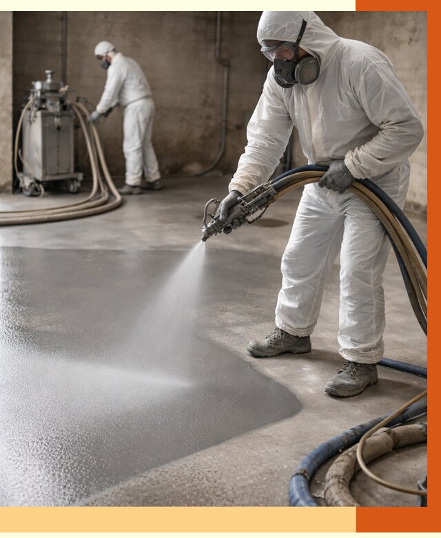 Гидроизоляция полимочевиной в Амурске от 8782 руб/м² — напыление полимерной гидроизоляции | ТепломастерМрс